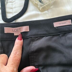 LOFT Charcoal Skinny Trousers